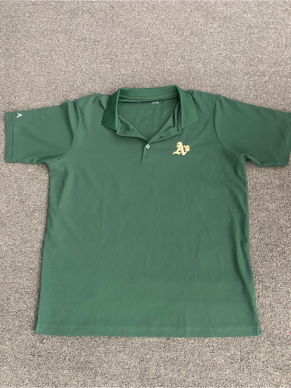 Antigua Green Polo with Gold Embroidered Logo